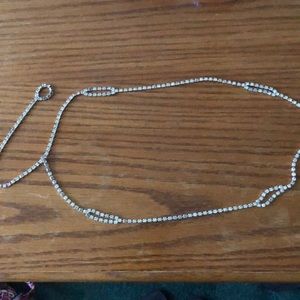 Vintage Rhinestone Belt 41 inches long